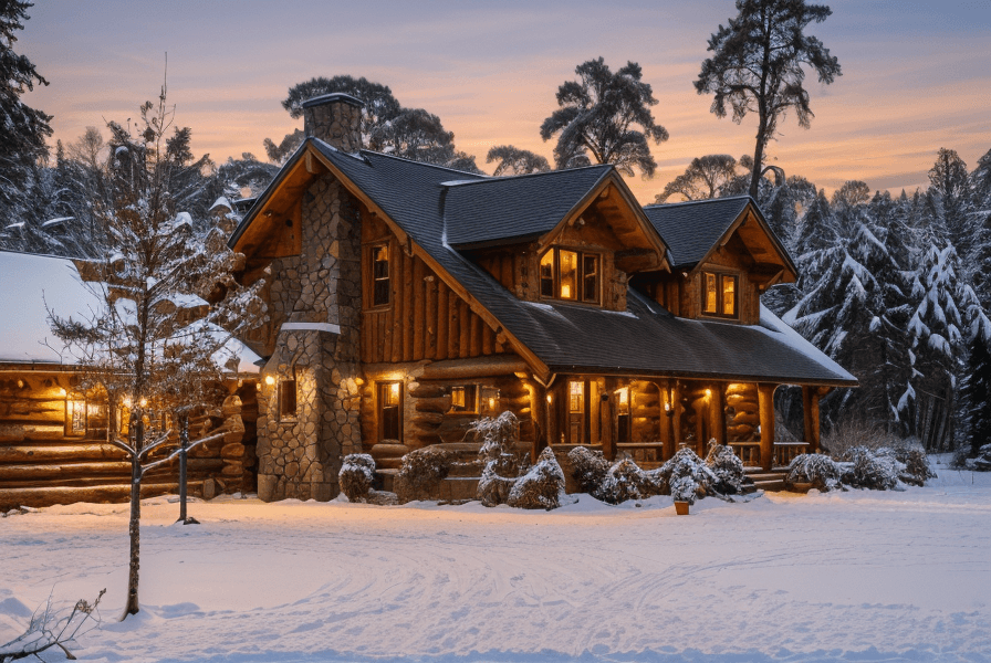 Скандинавская Бревенчатая Изба preview